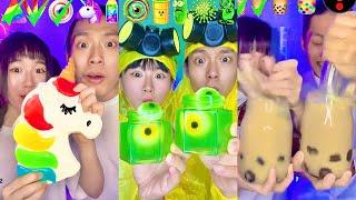 Extreme Spicy Emoji Food Challenge ASMR Compilation! Bubble tea (Part1)