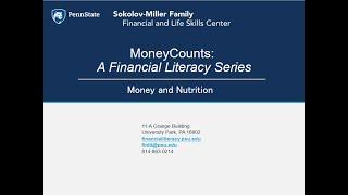 Money and Nutrition 2019