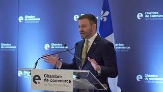 Conférence de Paul St-Pierre Plamondon à la Chambre de commerce de l'Est de Montréal