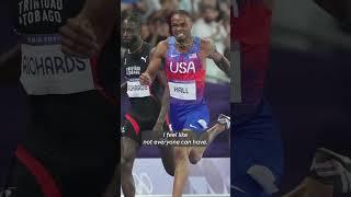 Quincy Hall cites determination for epic 400m win in Paris #Shorts