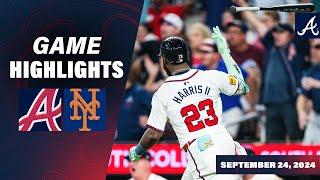 Braves vs. Mets Game Recap (9/24/24) | MLB Highlights | Atlanta Braves