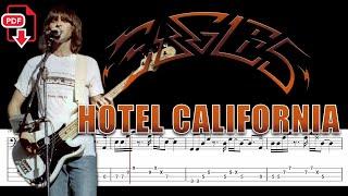 Eagles - Hotel California (Bass Tabs | Notation) @ChamisBass  #eaglesbass #chamisbass #basstabs