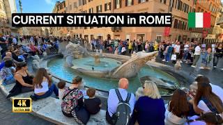 Rome Italy - CURRENT SITUATION in October 2024 - Walking Tour 4K