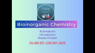 Bioinorganic 4 | Rubredoxin, Ferredoxins Fe2S2, Fe3S4, Fe4S4.