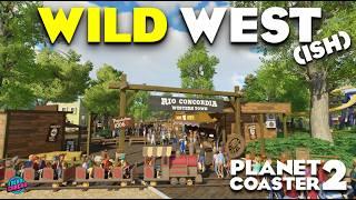 Wild West Log Flume! - Planet Coaster 2 Realistic Park Series | Ep 5