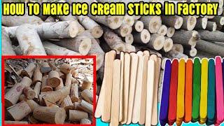 How Ice Cream Sticks are made in Factory | Ice Cream Stick Factory Tour 2023