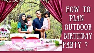 How To Plan For An Outdoor Birthday Party? Tips | DIY Decor | Birthday VLOG @HerHappyHome