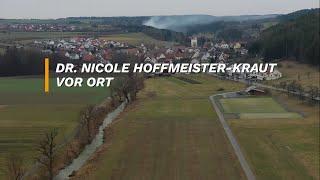 Dr. Nicole Hoffmeister-Kraut vor Ort - Metzgerei Karle in Dautmergen