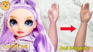 SWITCHING ARMS ON A RAINBOW HIGH DOLL! Giving Sparkle & Shine Viola Wrists!