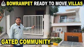 Villas Bowrampet Pragathi Nagar Ready To Move Gated Community #bowrampet #villas