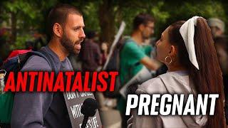 Pregnant Woman Debates Antinatalist… Crazy Ending