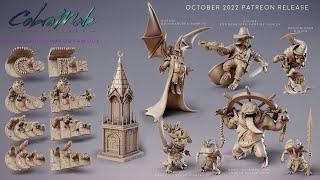 Cobramode 3D Printable Miniatures - October 2022 Patreon Release