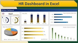 Interactive HR Dashboard in Excel