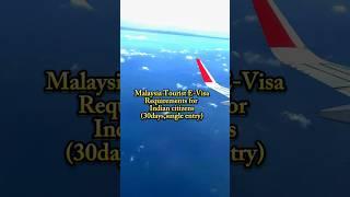 Malaysia tourist E-VISA requirements. For Indian citizens #shorts #shortsfeed