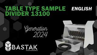 Bastak Instruments Table TYPE SAMPLE DİVİDER 13100 Methods Instruction