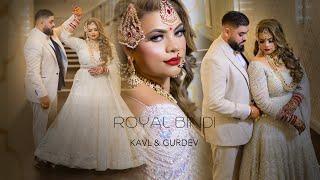 KAVLJEET & GURDEV I RECEPTION HIGHLIGHT I ROYAL BINDI I LA ROYALE BANQUETING SUITS I LONDON