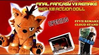 OPENING RED XIII ACTION DOLL FINAL FANTASY VII REMAKE (Cloud Stand BONUS)