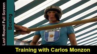 Boxing Training with the Stars: Boxer Carlos Monzon Workout Session in Widescreen Color