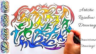 Artistic Rainbow Drawing / Drawesome