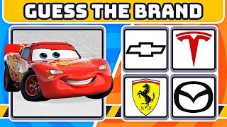 ️  GUESS THE CAR BRAND FROM DISNEY CARS |  FERRARI | CHEVROLET | TESLA |  #billyrobot