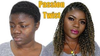 Short Passion Twist Tutorial With Twa Hair Ft. Xtrend Hair | Dilias Empire