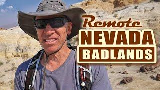 Solo Hiking NEVADA Badlands | Unexplored REMOTE Country! | Slot CANYON find