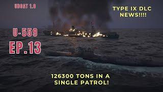 U-559's Record-Breaking Patrol: 126,300 Tons Sunk & Exciting DLC News!