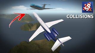 SimplePlanes PLANE COLLISIONS with Real Alarms and GPWS