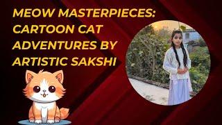 "Meow Masterpieces: Cartoon Cat Adventures by Artistic Sakshi"