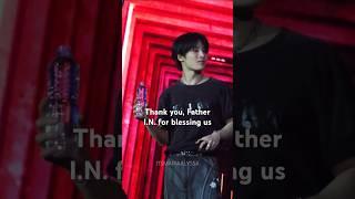 Remember when IN said he wanted to be a priest #straykids #dominATE ##jeongin #skz #dominATE_BULACAN