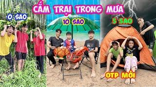 Camping In The Rain 10 Stars Vs 0 Stars According To OTP #trangandvinh