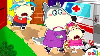 Don't Leave Me, Lucy Got a Boo Boo! - Wolfoo Kids Stories About Siblings  @WolfooCanadaKidsCartoon