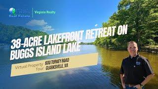 38-Acre Lakefront Retreat on Buggs Island Lake | Prime Lakefront Property | Clarksville, VA