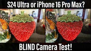 iPhone 16 Pro Max vs Samsung Galaxy S24 Ultra BLIND Camera Test! 🫣