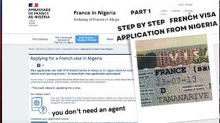 APPLY FOR YOUR FRENCH VISA IN 15 MINUTES #howtoapplyfor frenchvisafromnigeria #visaapplication