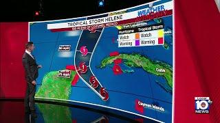 Tropical Storm Helene: Noon forecast