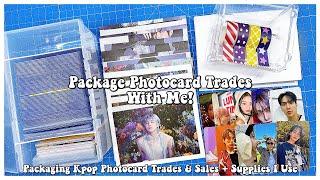 Package Photocards With Me!  Packaging Kpop Photocard Trades & Sales + Supplies I Use