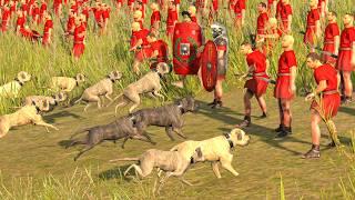 2960 Warhounds vs 14000 Mob - Total War ROME 2