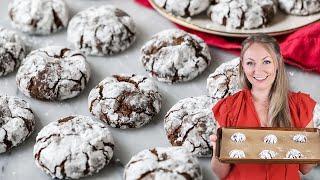 Chocolate Crinkle Cookies that are like Biting into a Brownie