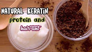 Natural keratin protein hair mask || hair tint coffee mask || smooth shiny hair