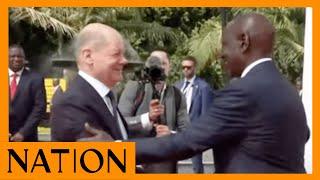 President Ruto receives German Chancellor Olaf Scholz at State House