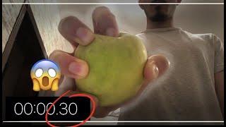 Crushing An Apple With Hand In 0.3 sec | Grip Strength