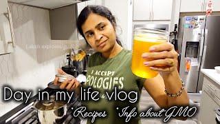 Day in my life, Vlog | Recipes, ️info about GMO | *productive + *realistic vlog