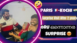 Paris  - Kochi  Surprise Home Visit | Surprise After 2 Years | ഒരു ഒന്നൊന്നര Surprise 