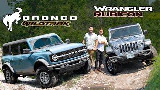 2021 Ford Bronco Wildtrak vs Jeep Wrangler Rubicon // OFF-ROAD TEST