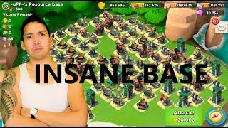 Boom Beach SNIPER TOWER MADNESS - 1000 DIAMONDS on a RESOURCE BASE