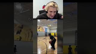 xQc reacts to his own jumpshot  #xqc #twitch #funny #nba #memes