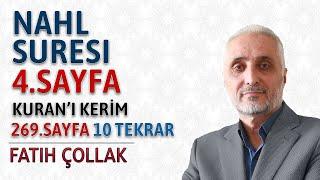 Nahl suresi 4.sayfa dinle oku Fatih Çollak (Nahl suresi 27 34 ayetler) Kuranı Kerim 269.sayfa