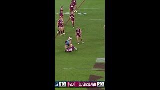 Two huge hits from the NSW Blues! #Origin #NRL