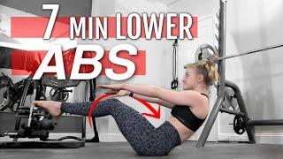 7 min LOWER Abs Workout! No Equipment + Follow Along!